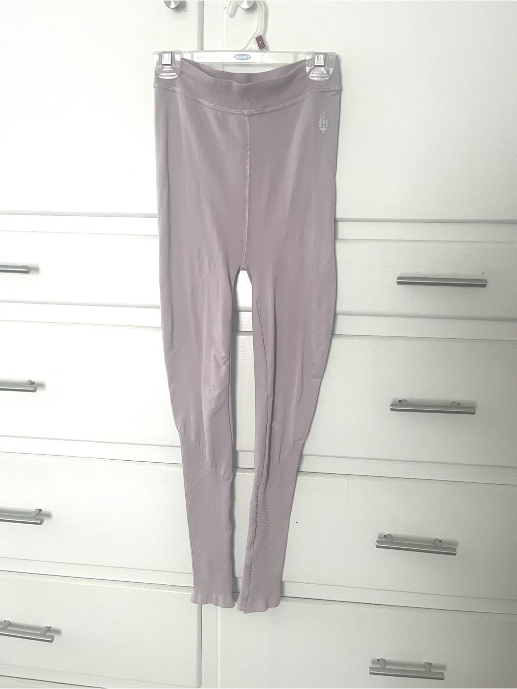 Free People Movement Seamless Grayish Lavender Leggings Size Xs/ Small